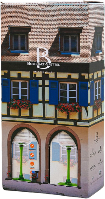 올빈 알자스 정품 와인잔 4P 기프트세트, 4개, 180ml