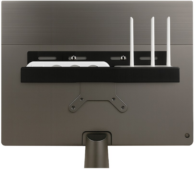 무타공 베사홀 선반 TV 모니터 셋탑박스 멀티탭 선정리 거치대 브라켓 소형 300