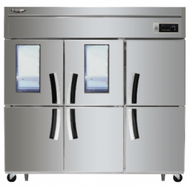 라셀르 LS-1665RF 업소용 냉장고 1700L급 냉장4칸/냉동2칸 자동성에제거/올스텐, LS-1665RF-2G(냉장4/냉동2/유리2)