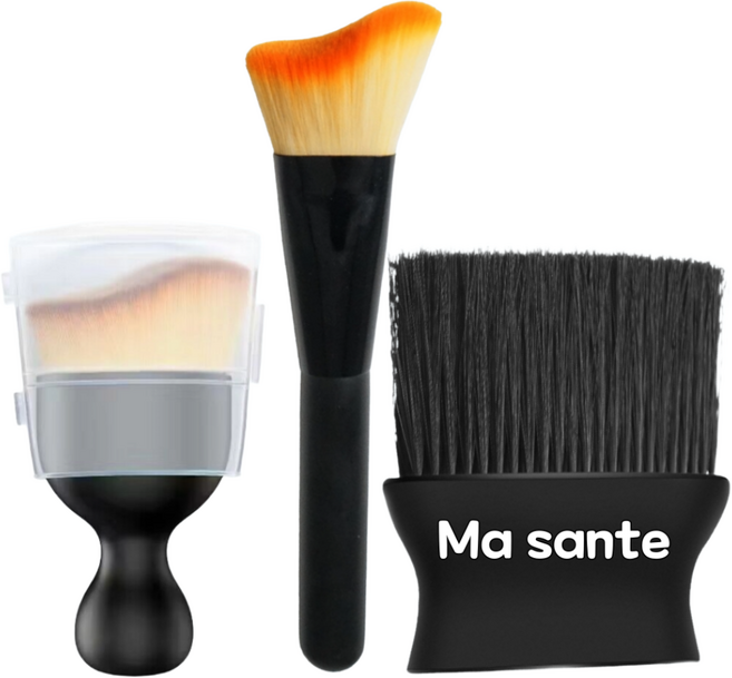 마상트 자동차 먼지털이개 제거 차량 내부용 청소솔 소형 극세사 브러쉬 3종세트, 1세트