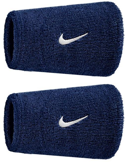 나이키 스우시 더블와이드 손목밴드, 네이비