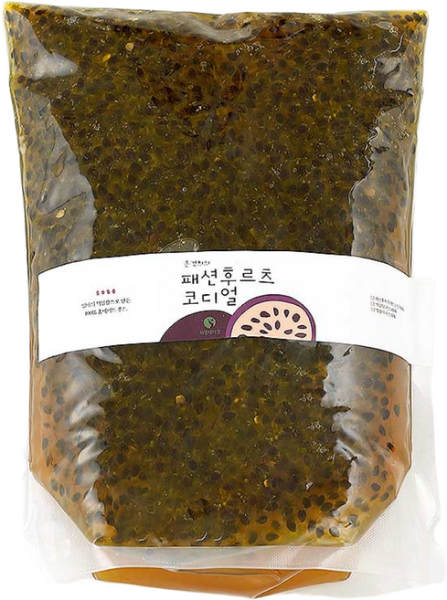 상콤 달콤 수제 패션후르츠청 (백향과청) 대용량 패션후르츠코디얼 열대과일, 1개, 2kg