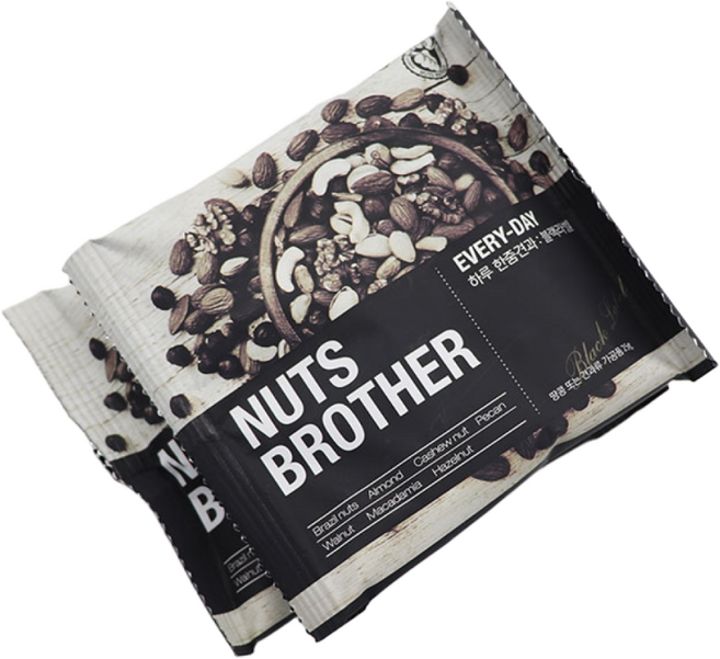 너츠브라더 하루한줌견과 블랙라벨 50봉 견과 선물세트/추석/설/견과류, 50개, 25g