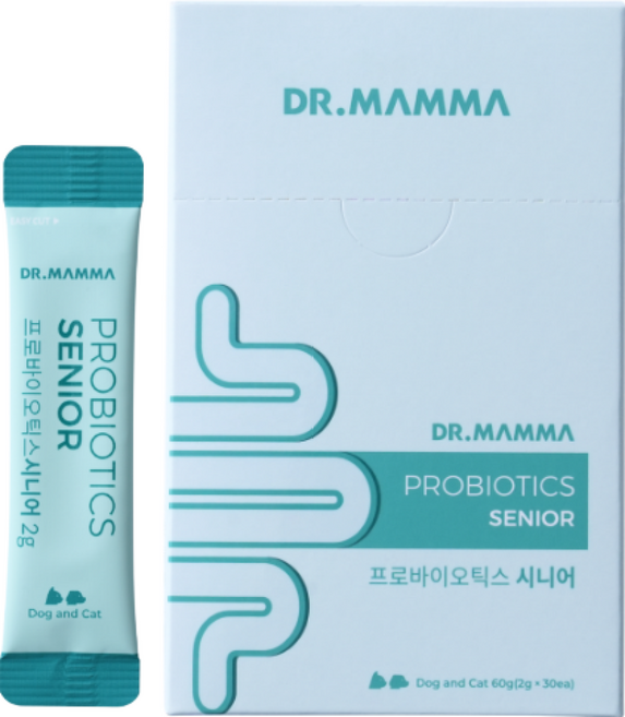 닥터맘마 반려동물 프로바이오틱스 영양제, 시니어, 60g, 1개