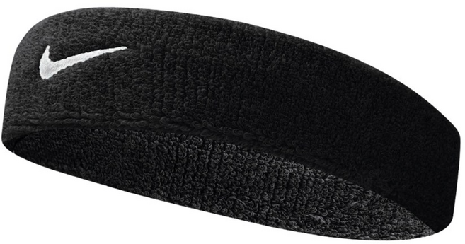 나이키 스우시 클래식 헤어밴드 1P, 블랙, 1개