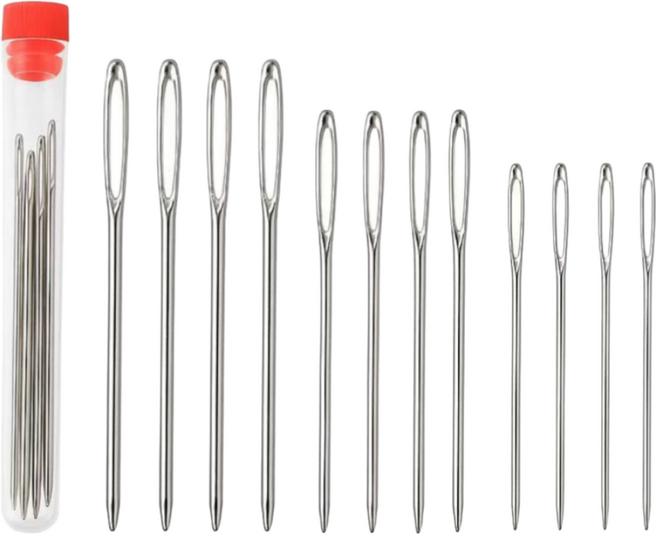 귀큰바늘 십자수 다용도바늘 3종, 12개