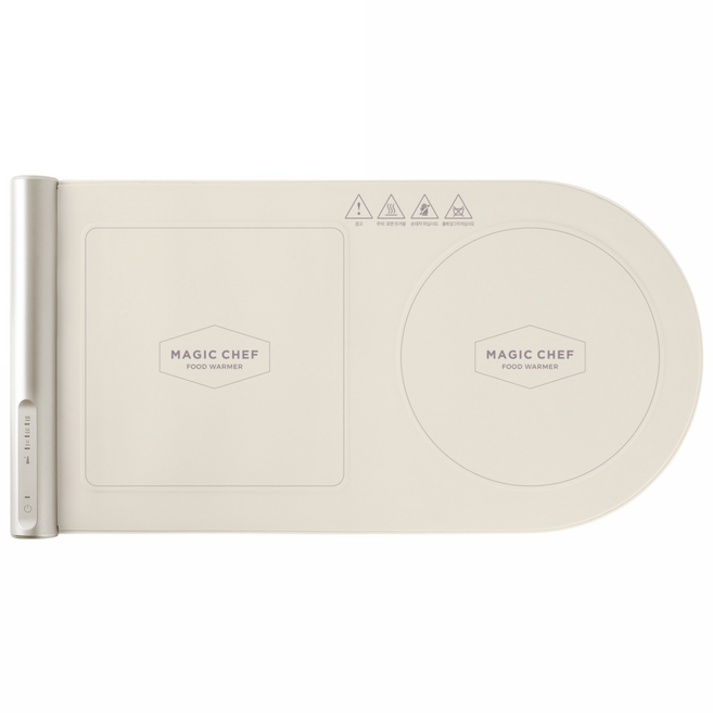 매직쉐프 푸드워머 2구 음식보온기 다이닝 접이식 실리콘 식탁매트 휴대용 캠핑, MFW-W201W