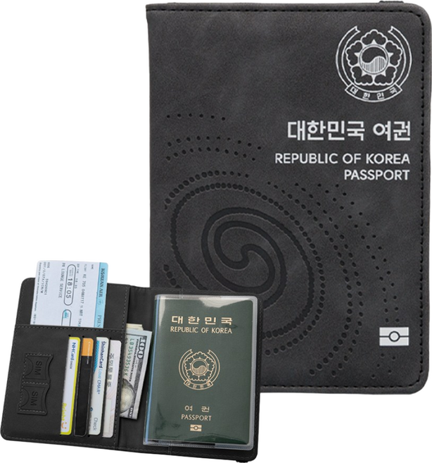 올저니 해킹방지 여권케이스 투명 여권케이스 포함