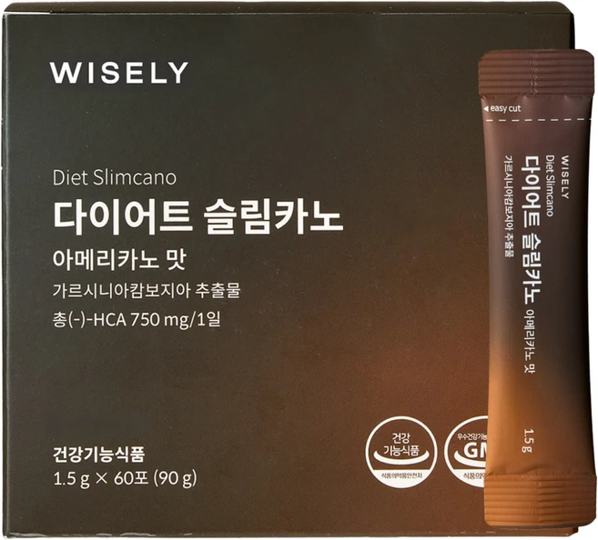 와이즐리 다이어트 커피 슬림카노, 60회분, 1개 - 쿠팡
