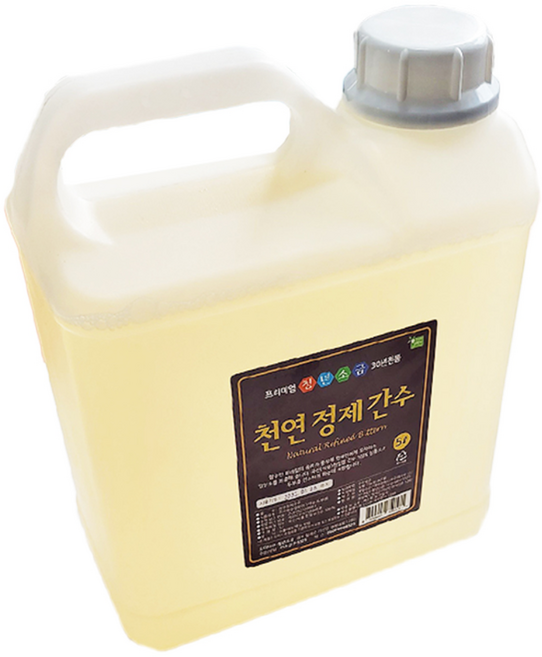 국산 천일염 간수100% 두부간수 천연정제간수, 1개, 5L