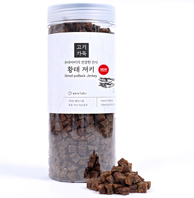제로랩스 고기가득 져키 강아지 노즈워크 간식, 황태, 1kg, 1개