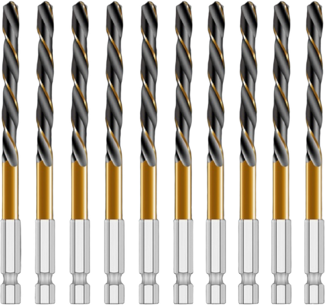 망고테크 HSS 코발트 스텐기리 철기리 3mm 10개입 세트 스텐레스 알루미늄 철판 금속 초경 스덴 드릴비트, 1세트