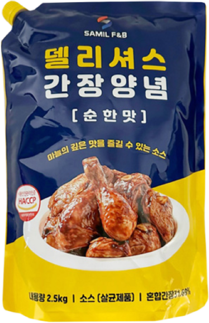 삼일 델리셔스 간장양념(순한맛) 2.5kg, 4개