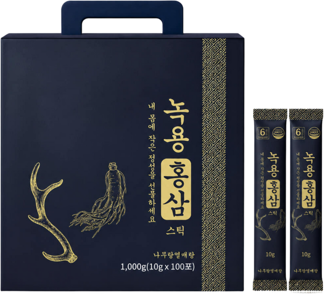 나무랑열매랑 녹용홍삼스틱, 100회분, 1박스