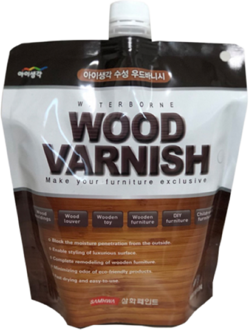 삼화페인트 수성바니쉬 아이생각 우드바니시, 투명유광, 1개