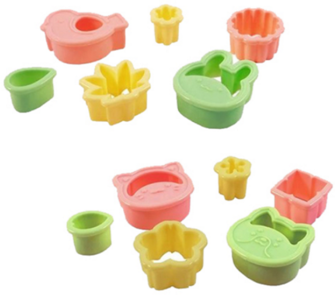 꽃 동물 모양틀 6종 2세트, 1개