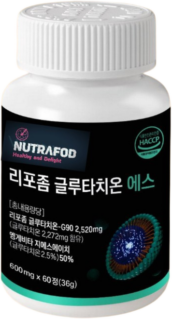 뉴트라포드 고순도 리포좀 글루타치온 New, 1개, 60정
