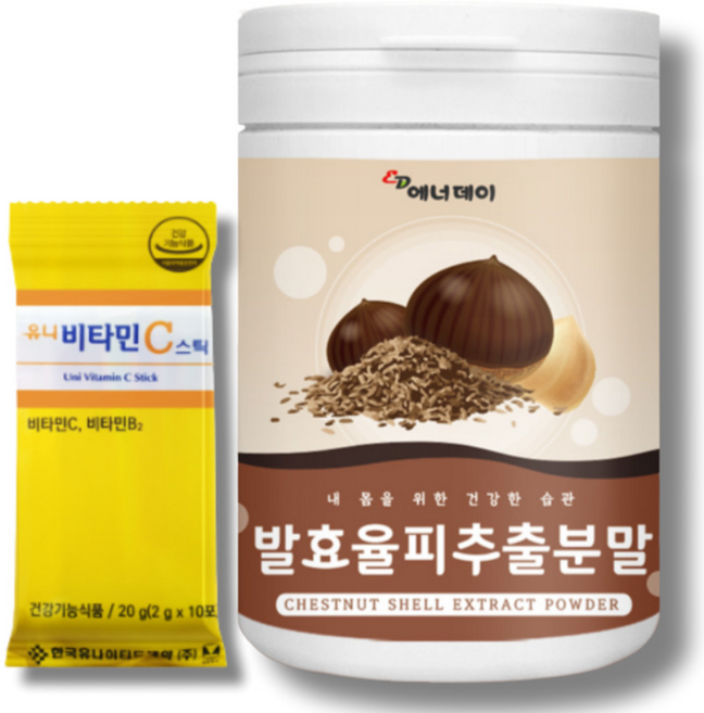 발효율피 밤속껍질 율피차 율피 율피가루 건강분말발효율피추출 발효율피추출분말 발효율피가루, 230g, 1개