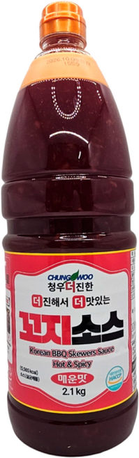 청우 더진한 꼬지소스 매운맛, 2.1kg, 6개