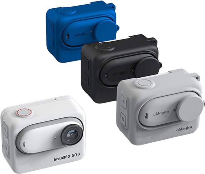 인스타360 GO3 GO3S 풀커버 실리콘 케이스 커버 렌즈 카메라 보호 Insta360 악세사리, GO 3, 1개