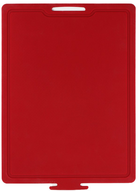 비비또 국산 향균 실리콘 도마 중형, 레드, 1개