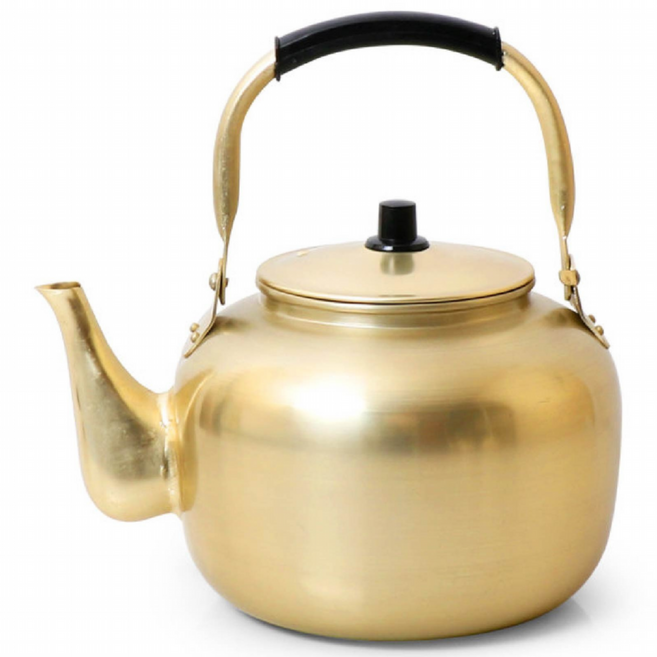 국산 레트로 양은 주전자 막걸리 옛날주전자 막걸리잔 술주전자, 6L, 1개