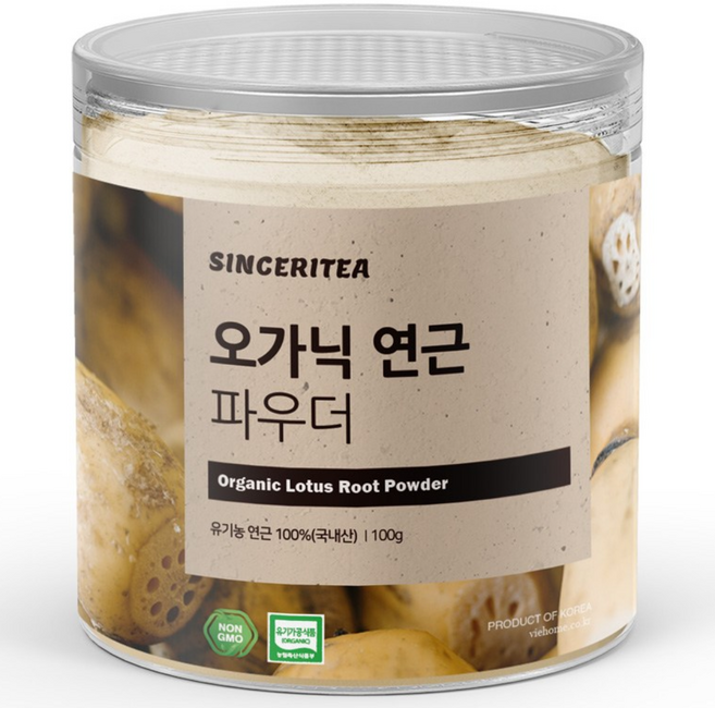 닥터비옴 100% 유기농 연근가루, 1개, 100g