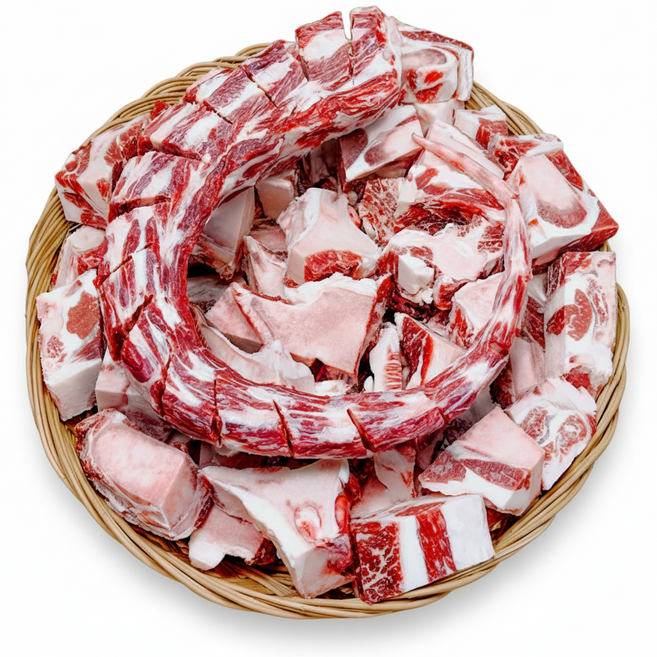 최상급 한우 꼬리 반골 8kg 이상 [ 한우 모듬뼈 1kg 무료증정 ] 소꼬리 반골 소뼈 찜용 탕용, 1개