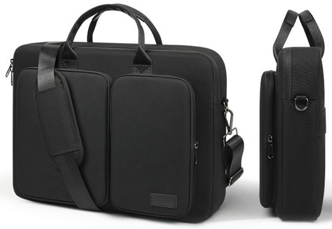 주니로와 대용량 15인치 16인치 17인치 18인치 노트북 가방 크로스백, 1개, 블랙