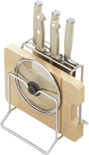 Aimeen 주방 멀티 칼꽂이 스테인리스 칼도마꽂이 정리 수납 스텐, 1개, silver