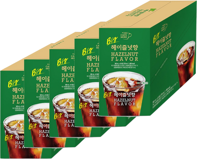 [Big] 빅 헤이즐넛향 (340ml 40개입] 향이 좋은 커피, 40개, 340ml