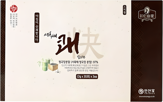 (주)인산가 정품 서목태 쾌 발효환 스틱형 270g(3gx30개x3박스)+2박스 이상 구입시 금흑무설탕캔디 2개 사은품, 2박스, 270g