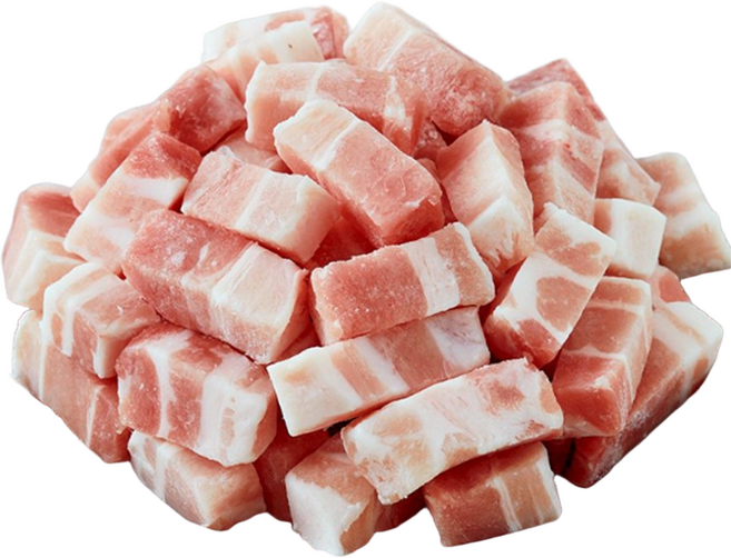 푸푸축산 찌개용 삼겹 4kg, 8개, 500g