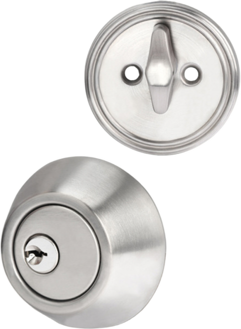 데드볼트 도어락 목문 현관문 실버 DB01S, 1개