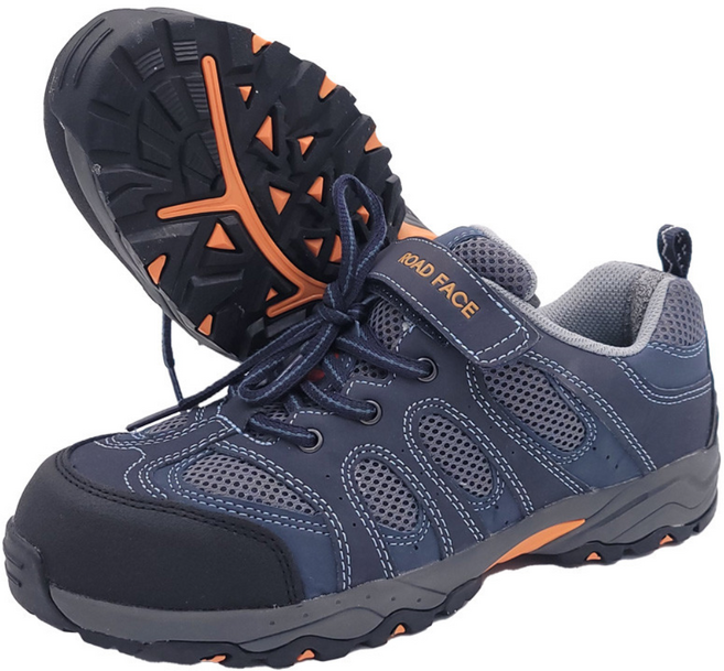 로드페이스 4인치 안전화 미끄럼방지 기능화 벨크로형 안전 작업화 RF-41