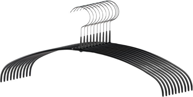 엠부띠끄 티셔츠용 논슬립 어깨뿔 방지 옷걸이 [M_40PT] - 10년 무상AS, 그레이, 10개