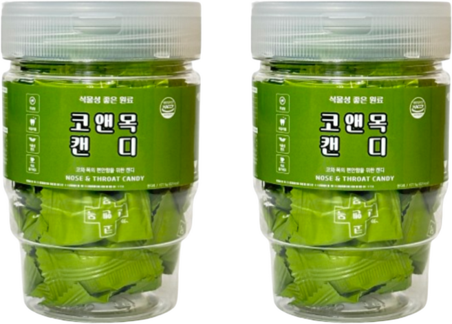 코앤목 캔디 코 목 기관지를 위한 가성비 좋은 200 300 400개입 대용량 무설탕 캔디, 90개, 3.5g