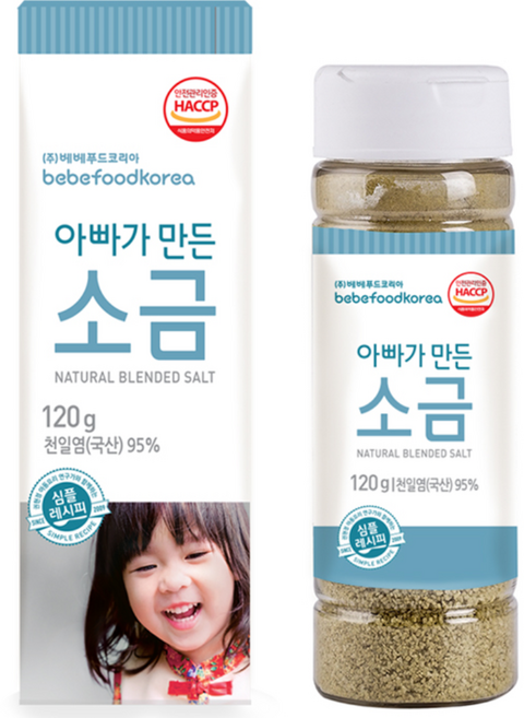 베베푸드 아빠가 만든 소금, 천일염, 1개, 120g