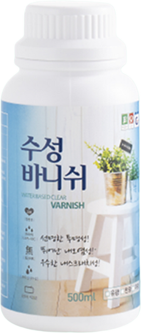 디오페인트 수성바니쉬 500ml(반광), 반광, 500ml, 1개