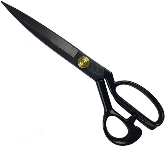 미니플 프리미엄 스테인리스 다용도 재단 가위, 블랙, 1개, 8인치(22cm)