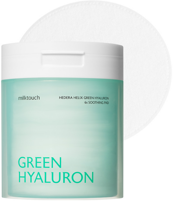 밀크터치 서양송악 그린히알루론 6초 수분 진정패드, 60매입, 1개
