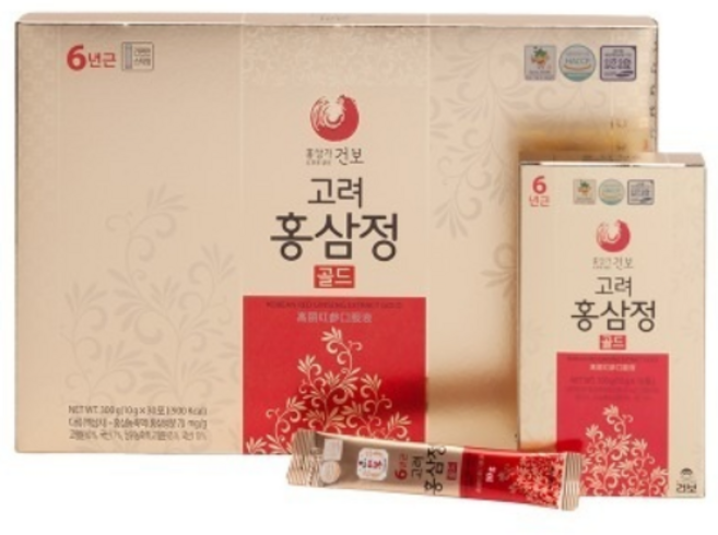 홍삼가건보 고려홍삼 정골드 아카시아꿀 당귀 대추 쌍화농축액 30포 1개월분, 1개
