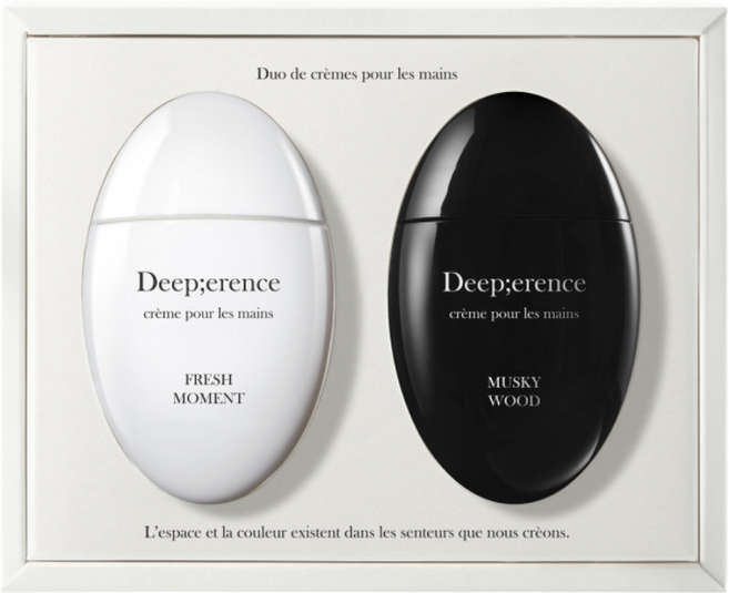 딥퍼랑스 향 좋은 퍼퓸 핸드크림 듀오 세트, 50ml, 프레쉬모먼트/머스키우드, 2개