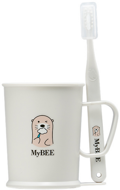 마이비 사탕수수로 만든 키즈 양치컵 세트, 1세트