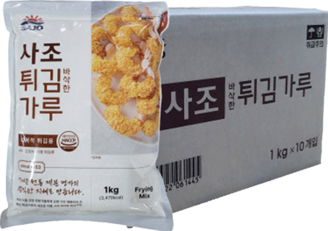 사조 바삭한 튀김가루 1kg, 1개