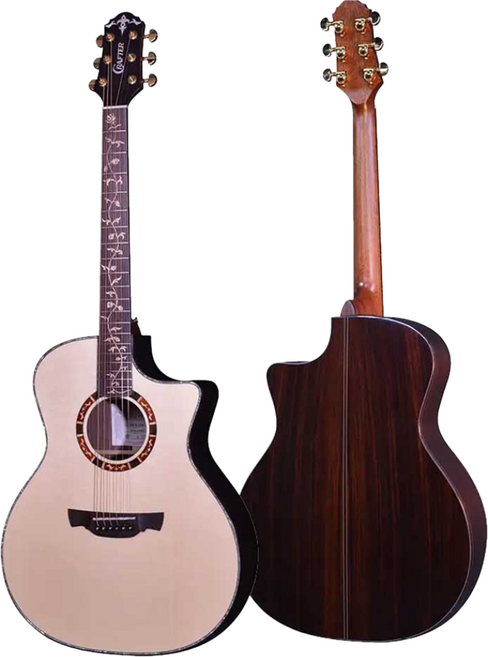 CRAFTER 크래프터 KGAE27 SR PREMIUM프리미엄 (탑백솔리드/EQ장착/GA바디) 어쿠스틱 통기타 국산기타 넥셋업 후 발송, 1개, KGAE27 SR PREMIUM
