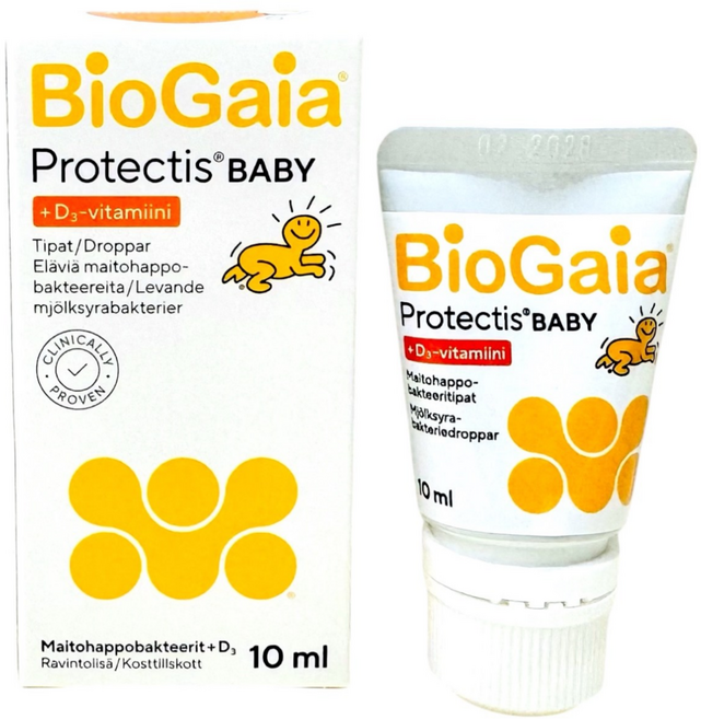 BioGaia 益生菌 D-Plus 維生素D益生菌 Protectis Baby Drops 軟管裝, 1個, 10ml