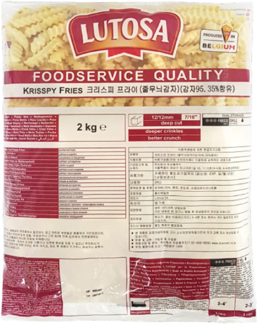 루토사 감자튀김 크리스피 프라이 줄무늬감자 2kg, 1개