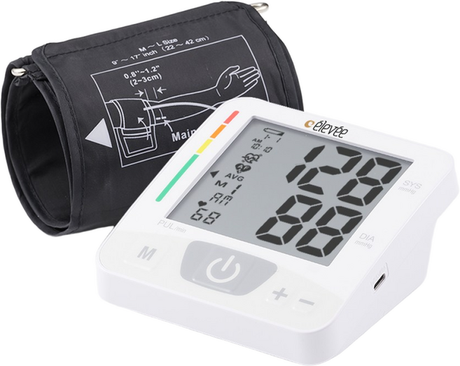 엘레브 심방세동감지 부정맥감지 자동전자혈압계 혈압측정기 BPM82 휴대가방 SW, elevee BPM82, 1개