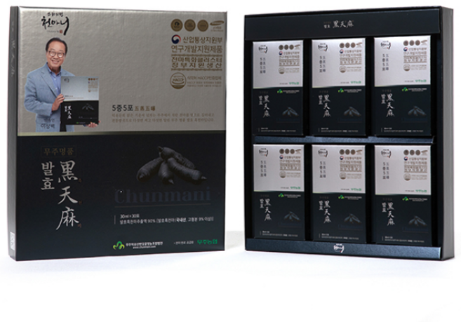 [천마니] 이상벽 무주 명품 발효 흑천마 30ml X 30포, 30개